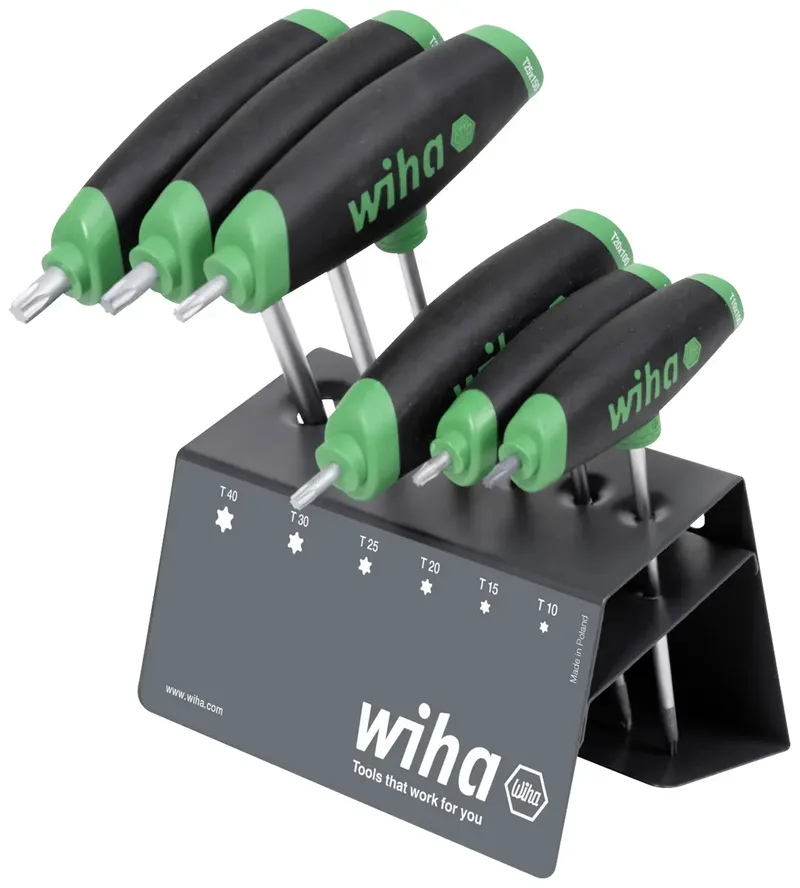 TORX Torx-Schraubendreher T 10, T 15, T 20, T 25, T 30, T 40 7teilig von Wiha – Produktbild 1 von 2