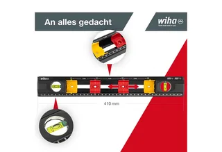Wasserwaage (42074), (1 St), Profi, Markierungshilfe, für Elektroinstallation von Wiha – Produktbild 2 von 5