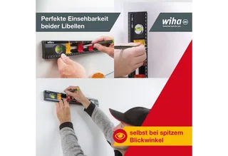 Wasserwaage (42074), (1 St), Profi, Markierungshilfe, für Elektroinstallation von Wiha – Produktbild 5 von 5