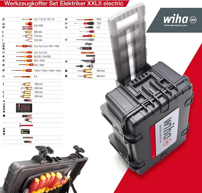 Jeu D´outils Competence Xxl Ii de Wiha, Noir – image du produit 4 sur 5