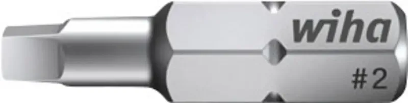 Wiha 06635 Vierkant-Bit Antrieb: 1/4 (6.3 mm) Abtrieb: Innen-Vierkant (Robertson) 2 25 mm by Wiha – product image