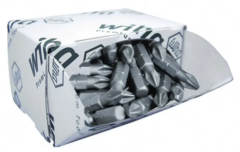 Wiha 08057 Kreuzschlitz-Bit Antrieb: 1/4 (6.3 mm) Abtrieb: Kreuzschlitz Pozidriv PZ 2 25 mm von Wiha – Produktbild