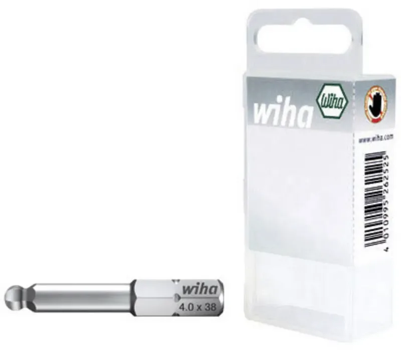 Wiha 22655 Sechskant-Bit Antrieb: 1/4 (6.3 mm) Abtrieb: Innen-Sechskant 4 mm, 5 mm, 6 mm 38 mm de Wiha – image du produit 2 sur 2