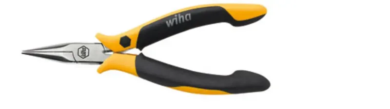 Wiha 27905 ESD Flachrundzange Gerade Werkzeugstahl 145 mm van Wiha – productafbeelding