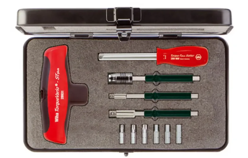Drehmoment-Schraubendreher mit Quergriff Set TorqueVario-S T von Wiha – Produktbild