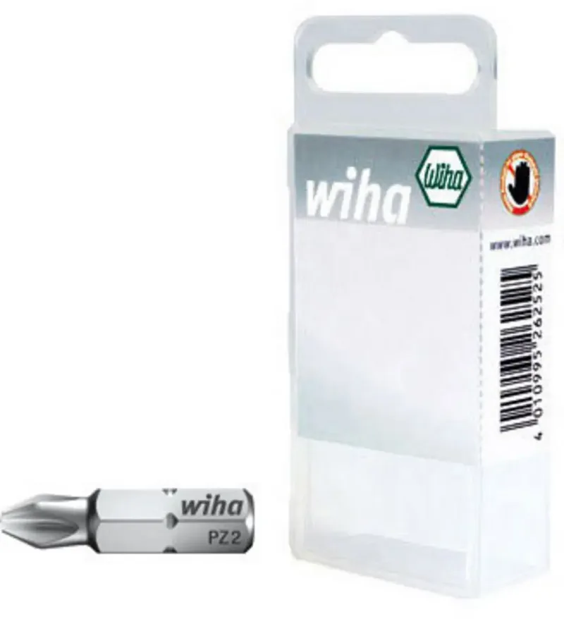 Wiha 32070 32070 Kreuzschlitz-Bit Antrieb: 1/4 (6.3 mm) Abtrieb: Kreuzschlitz Pozidriv PZ 1 25 mm de Wiha – image du produit