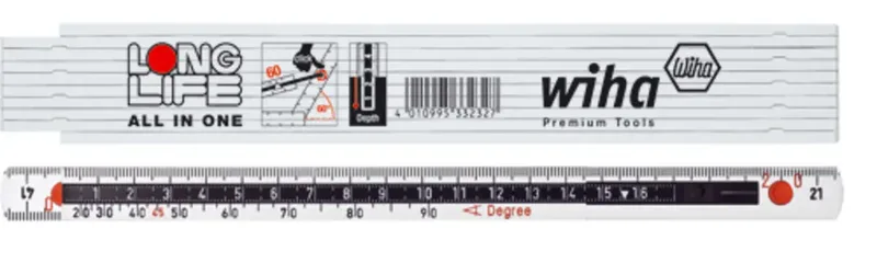 Wiha 33232 33232 Zollstock 2 m Kunststoff by Wiha – product image 1 of 2