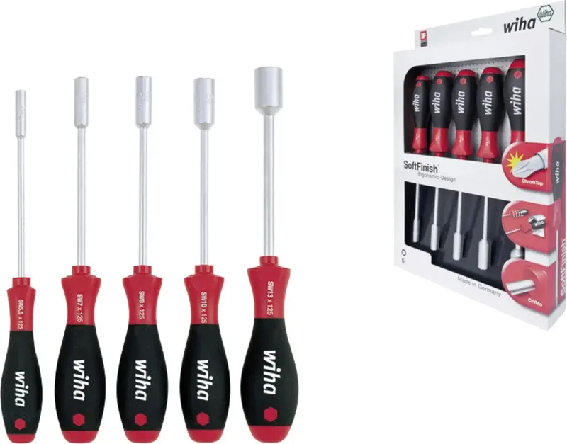 Wiha 341 K5 Werkstatt Schraubendreher-Set 5teilig Außen-Sechskant von Wiha – Produktbild