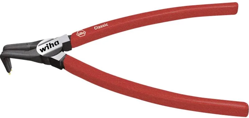 Sicherungsringzange Classic mit MagicTips® für Aussenringe (Wellen) mit abgewinkelter Form A 31, 240 mm von Wiha, Kleurloos – Produktbild