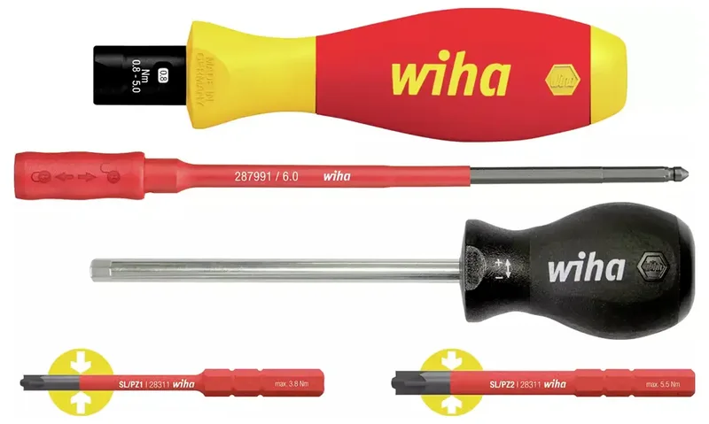 Wiha 38074 VDE Jeu de tournevis dynamométriques 5 pièces 0.8 - 5 Nm DIN EN ISO 6789, DIN EN 60900 de Wiha – image du produit 2 sur 2