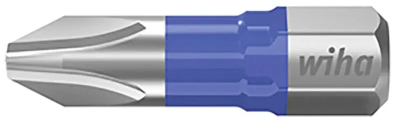 Wiha 41600 Kreuzschlitz-Bit Antrieb: 1/4 (6.3 mm) Abtrieb: Kreuzschlitz Phillips PH 3 25 mm de Wiha – image du produit