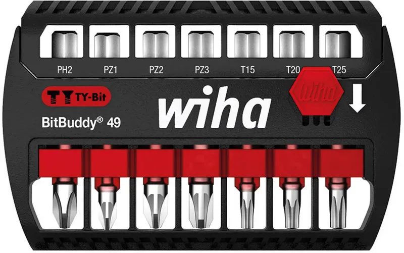 Bit-Satz BitBuddy TY-Bits 49mm, 7-teilig von Wiha – Produktbild
