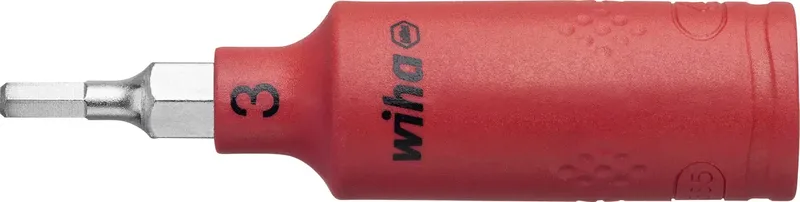 Wiha 43109 43109 6 pans intérieurs Douille 3 mm 1/4 (6.3 mm) de Wiha – image du produit 1 sur 2