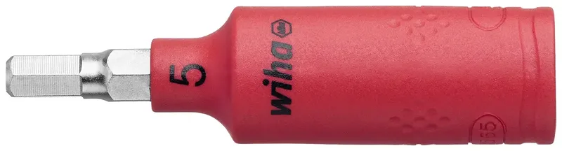 Wiha 43111 43111 Innen-Sechskant Steckschlüsseleinsatz 5 mm 1 Stück 1/4 (6.3 mm) de Wiha – image du produit 1 sur 2
