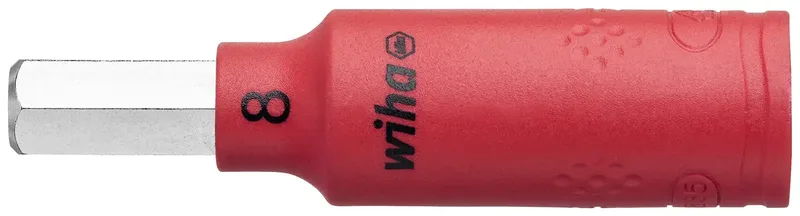 Wiha 43113 43113 Innen-Sechskant Steckschlüsseleinsatz 8 mm 1 Stück 1/4 (6.3 mm) von Wiha – Produktbild 1 von 2