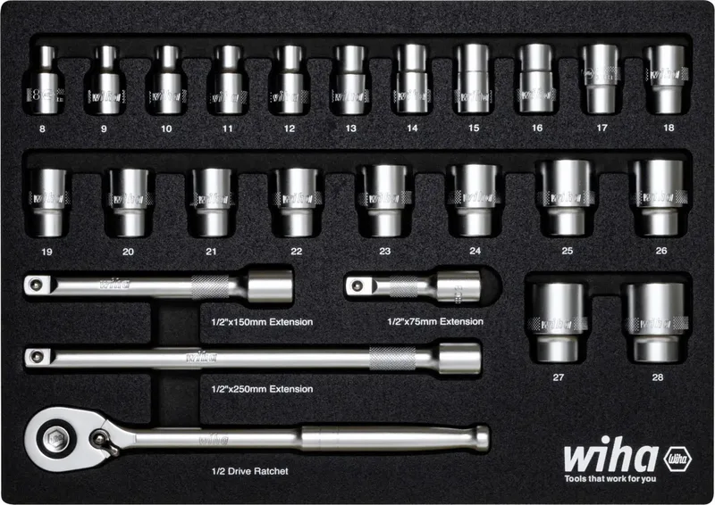 Wiha 44740 Steckschlüsseleinsatz-Set 1/2 395 mm by Wiha – product image