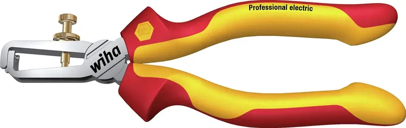 WIHA - Abisolierzange SB Profession. Z55016006SB 27437 VDE Pince à dénuder appareil de coupe inclus 0 à 10 mm² 0 à 5 mm adapté pour marque (pinces) Wiha de Wiha – image du produit
