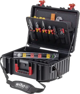 XL 2 46816 Elektriker, Handwerker, Lehrlinge, Profi, VDE Werkzeugkoffer bestückt 41teilig by Wiha – product image 1 of 2