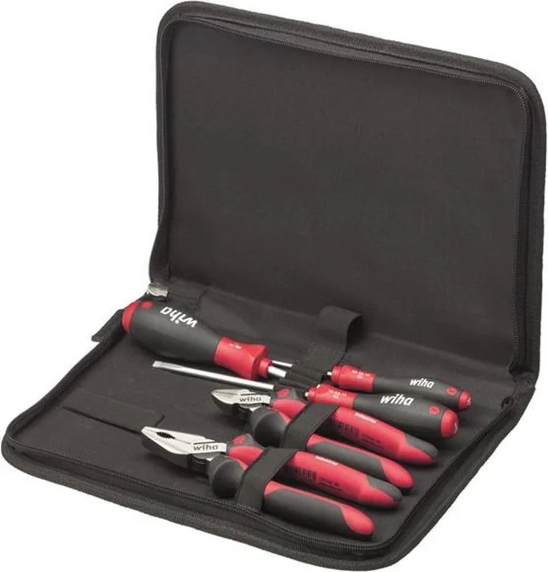 Z 99 0 02 Gereedschapset Industrial Mix - 5 delig de Wiha, Rouge, Noir – image du produit