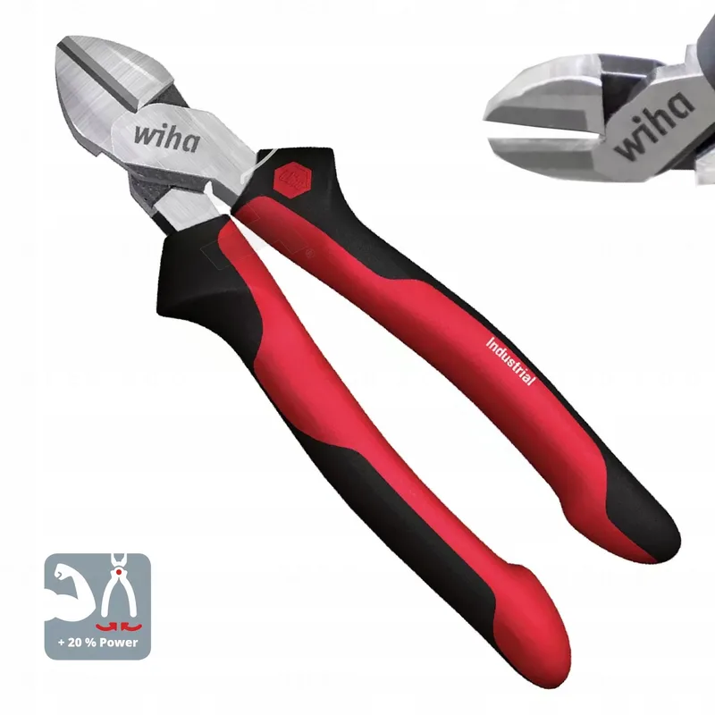 Zijkniptang Industrial met DynamicJoint® - 43338 by Wiha, Silver – product image