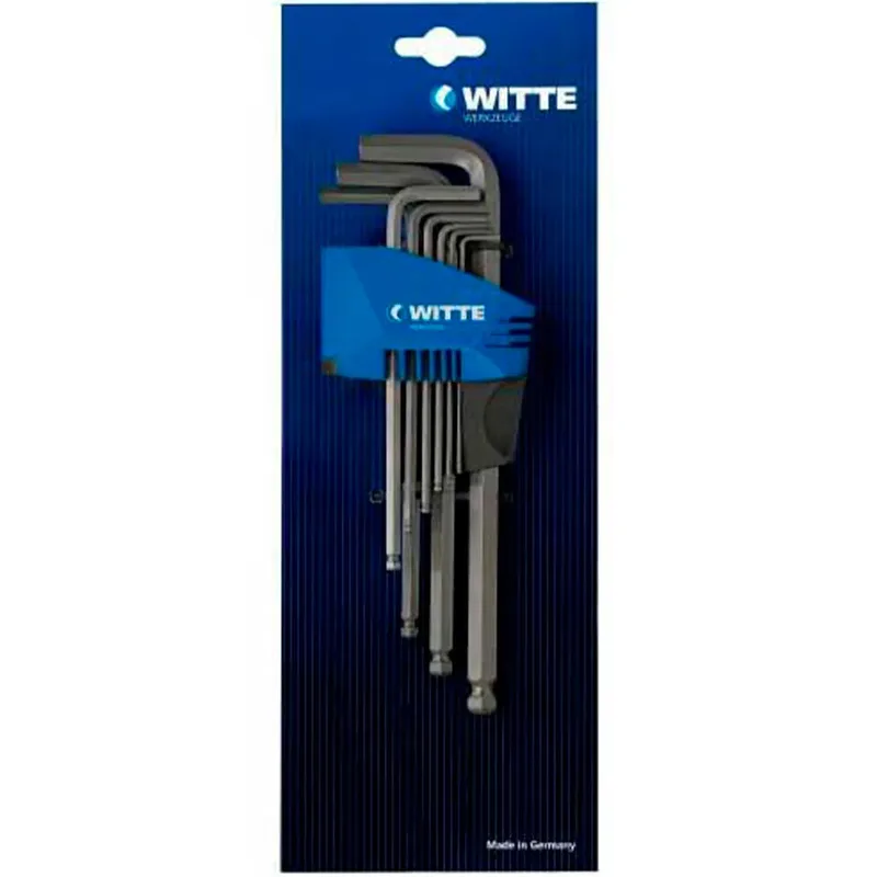 Long S Ball Set Inbussleutel 9 Eenheden van Witte – productafbeelding