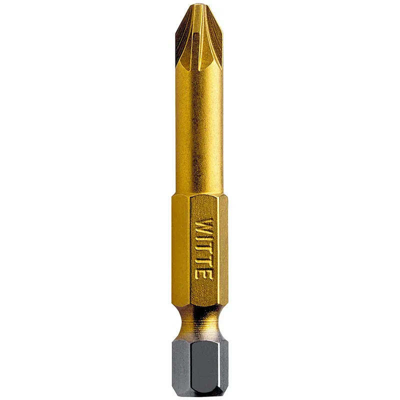 Pozidriv Standard Tin 1/4´´ Long Pz1x50 Kruiskopschroevendraaierbit by Witte – product image