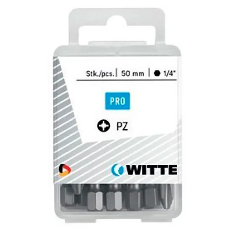 Pz 1 Kreuzschlitz-bit-set 10 Stücke van Witte – productafbeelding
