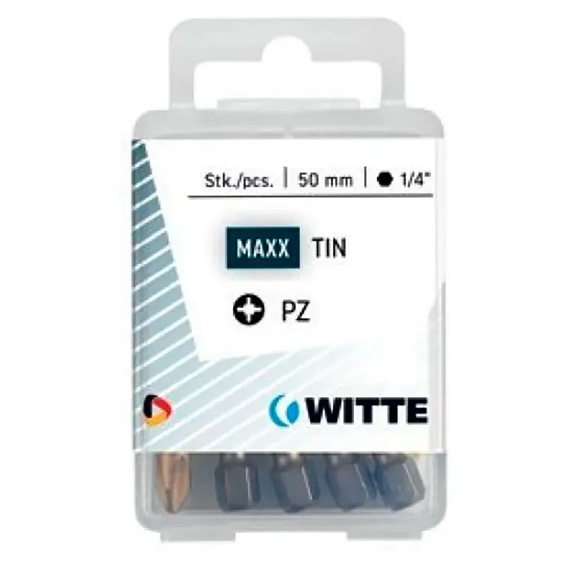 Pz 1 Tin Kreuzschlitz-bit-set 5 Stücke von Witte – Produktbild