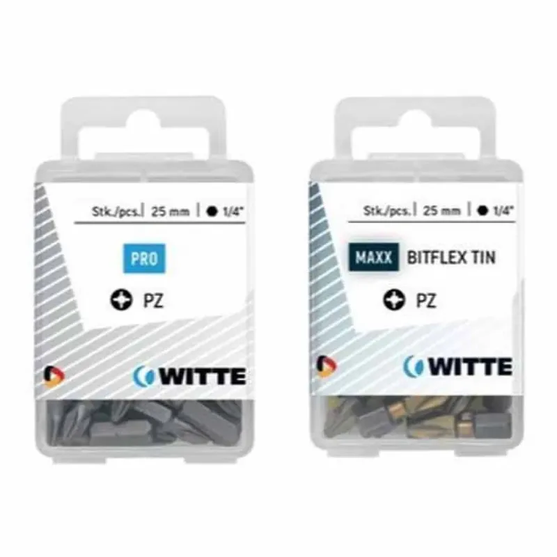 Pz 2 Bitflex Tin Pozidriv Kruiskopschroevendraaierbit 5 Eenheden de Witte – image du produit