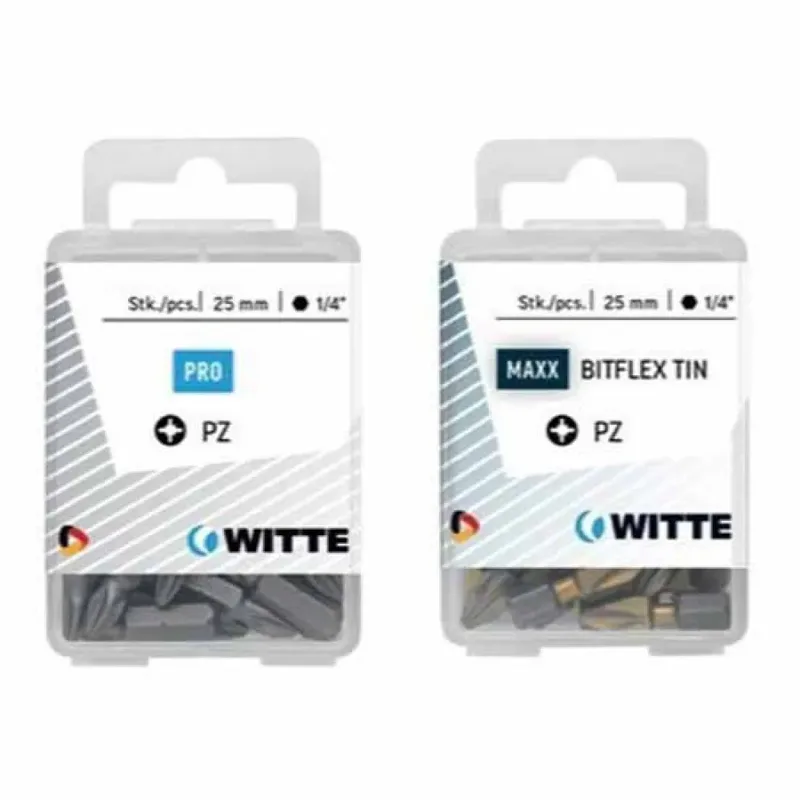 Pz 2 Pozidriv Kruiskopschroevendraaierbit 25 Eenheden by Witte – product image
