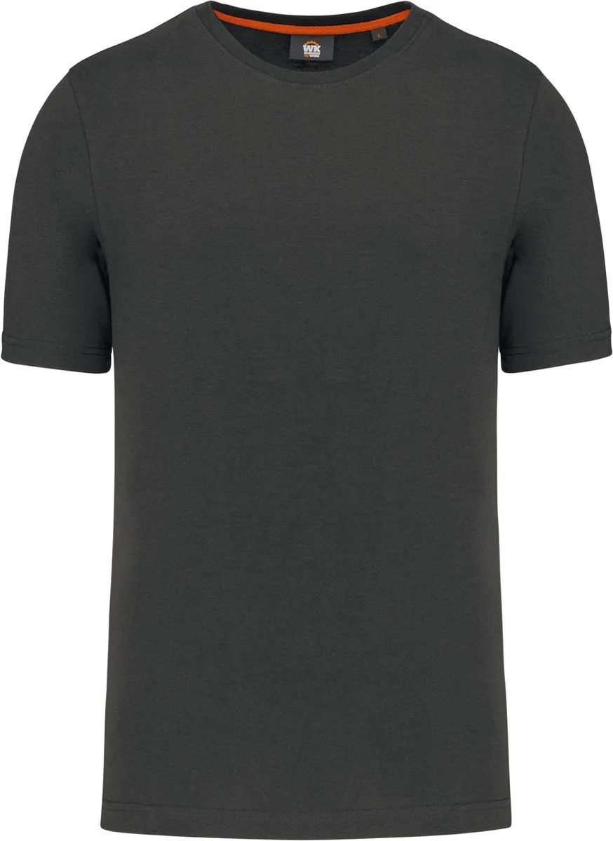 Duurzaam heren T-shirt ronde hals WK302 - Dark Grey de WK. Designed To Work, Gris foncé, XS – image du produit