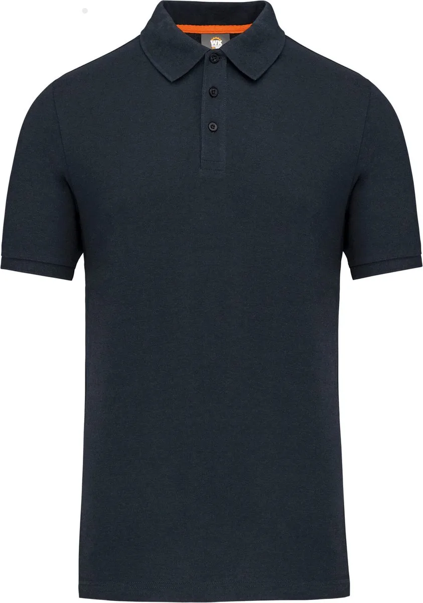 Eco friendly poloshirt WK207 - Navy de WK. Designed To Work, Bleu foncé, 3XL – image du produit