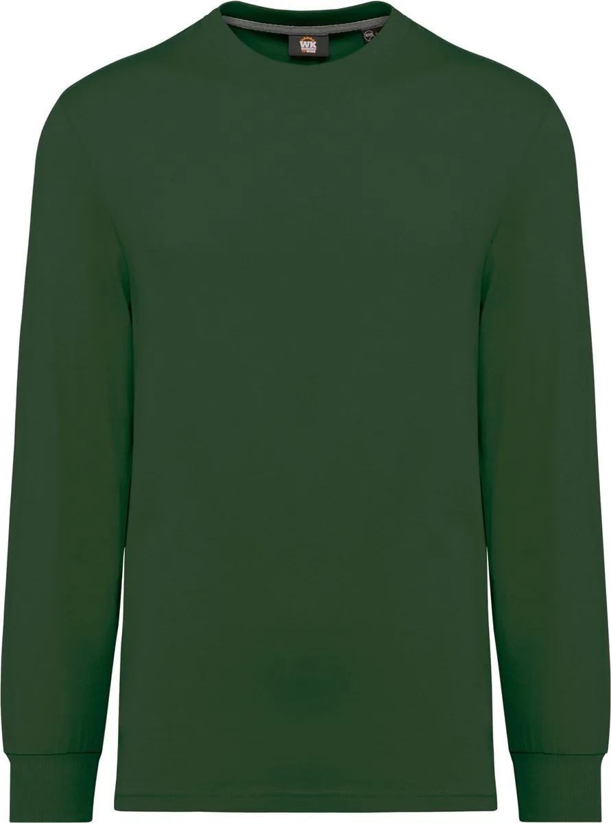 Ecologisch uniseks T-shirt met lange mouwen WK303 - Forest Green van WK. Designed To Work, Forest Green, XXS – productafbeelding