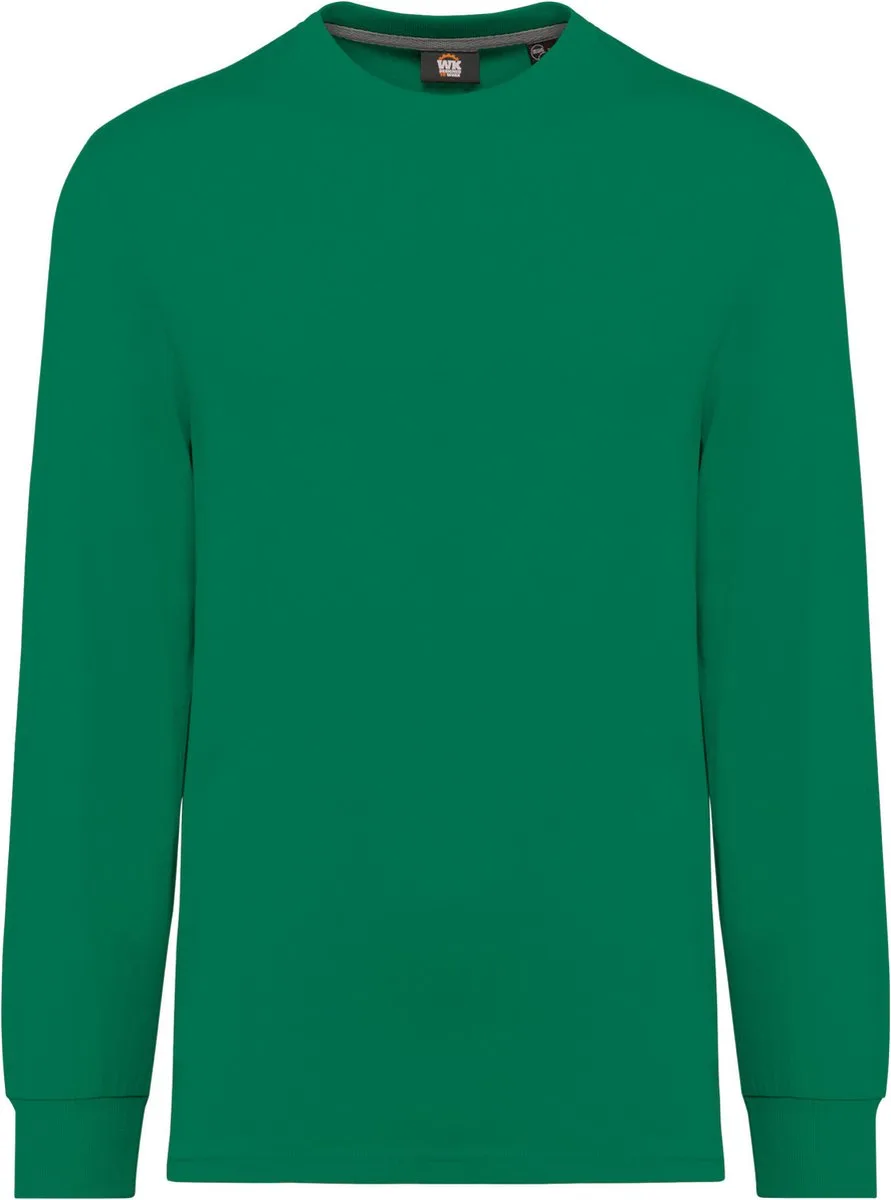 Ecologisch uniseks T-shirt met lange mouwen WK303 - Kelly Green de WK. Designed To Work, Kelly Green, XXS – image du produit