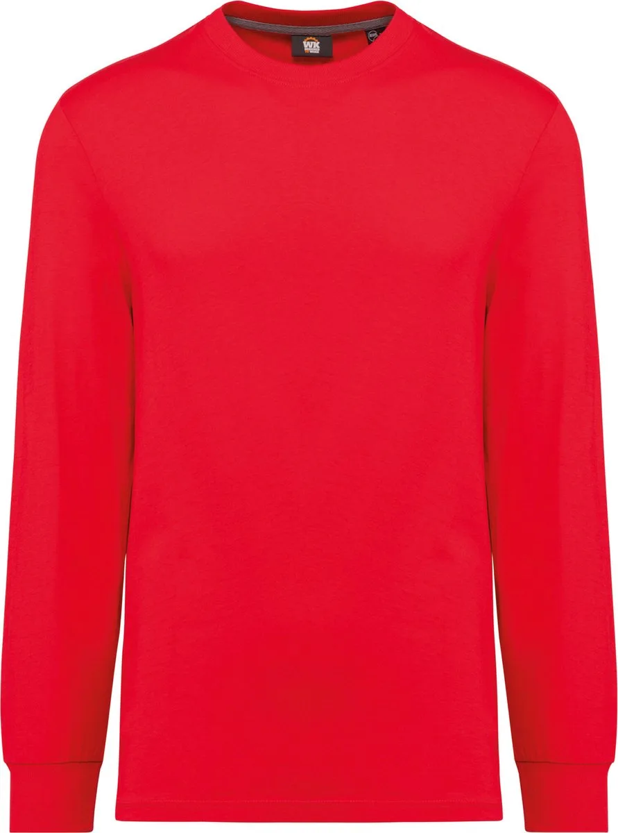 Ecologisch uniseks T-shirt met lange mouwen WK303 - Red de WK. Designed To Work, Rouge, XXS – image du produit