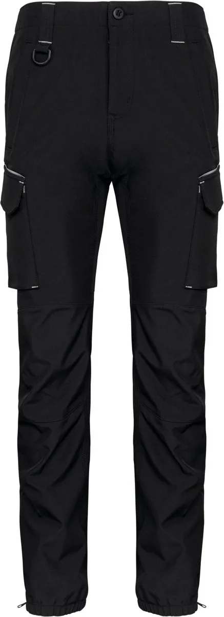 Heren softshell pantalon WK750 - Black van WK. Designed To Work, Zwart, M – productafbeelding