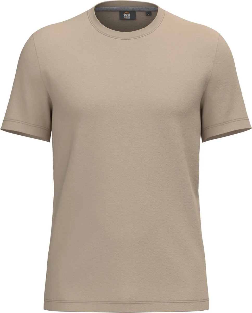 Heren-T-shirt met antibacteriële behandeling WK306 - Light Sand fra WK. Designed To Work, Light Sand, 3XL – produktbillede