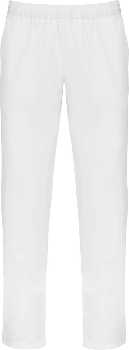 Herenbroek in polykatoen WK707 - White fra WK. Designed To Work, Hvid, S – produktbillede
