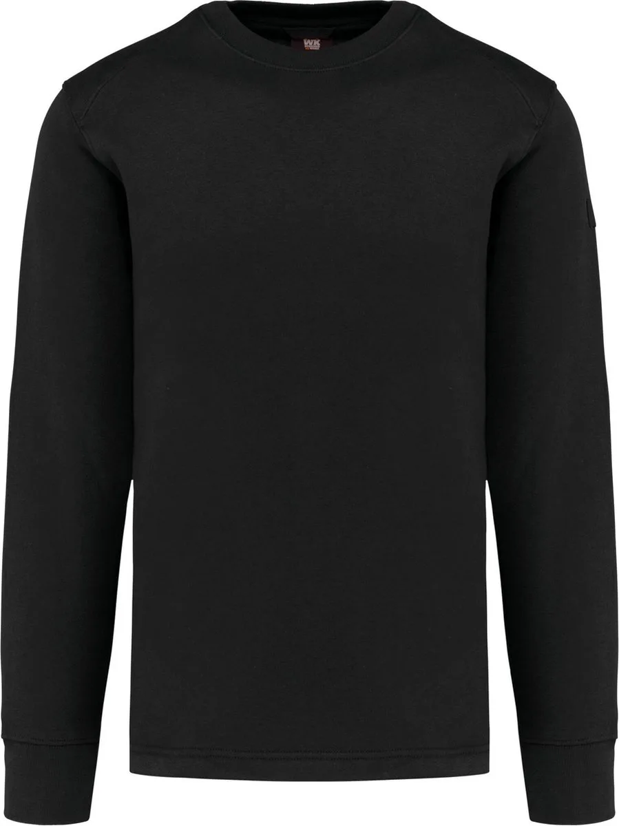 Sweater ingezette mouwen WK4001 - Black de WK. Designed To Work, Noir, XL – image du produit