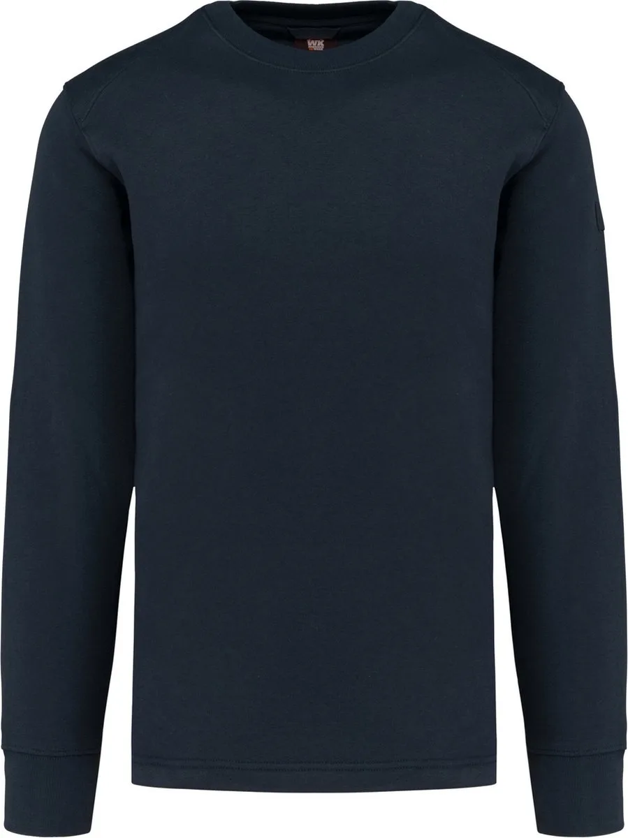 Sweater ingezette mouwen WK4001 - Navy de WK. Designed To Work, Bleu foncé, S – image du produit