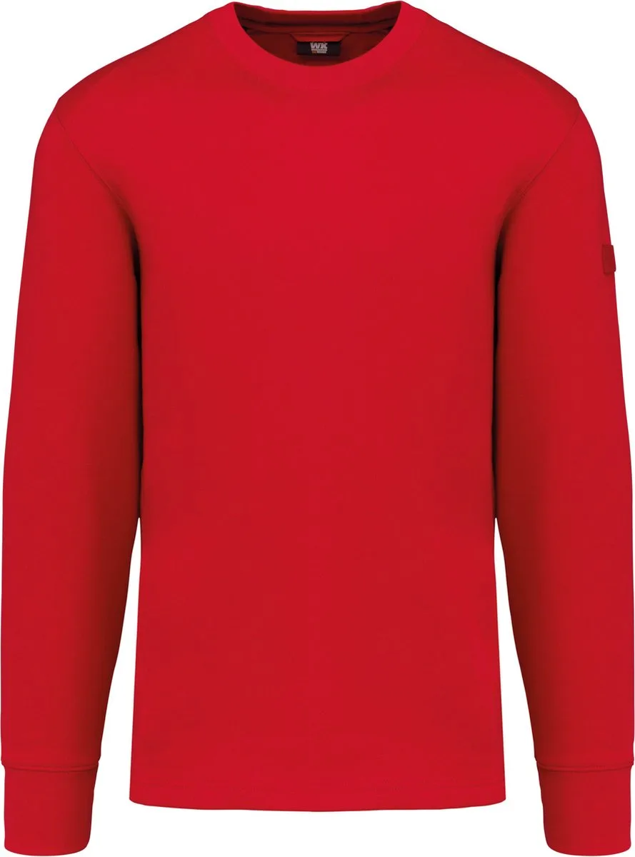 Sweater ingezette mouwen WK4001 - Red van WK. Designed To Work, Rood, L – productafbeelding