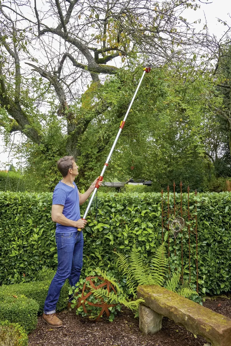 Boomschaar Power Dual Cut RR 400 T - max. 32 mm takdoorsnede - snoeiafstand 240 - 400 cm - snoeihoogte 5,6 m - snijkop 180 graden verstelbaar de WOLF-Garten – image du produit 2 sur 2