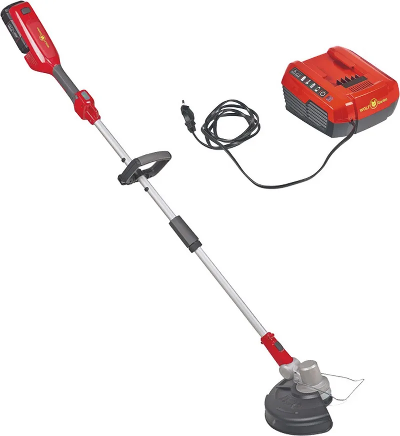 Lycos 40/300 T Set Grastrimmer Accu Incl. accu, Met accessoires, Met draaggordel, In hoogte verstelbare gre de WOLF-Garten – image du produit