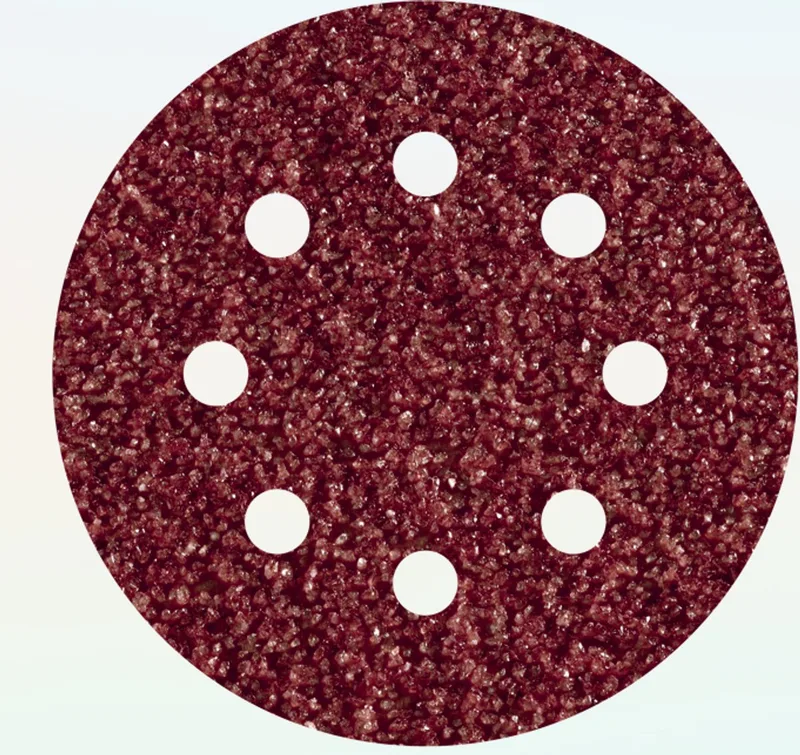 Wolfcraft 2250100 Feuille abrasive pour ponceuse excentrique avec bande auto-agrippante, perforé Grain 60 (Ø) 125 mm 25 pc(s) de Wolfcraft – image du produit