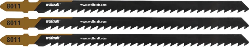 3 Decoupeerzaagbladen voor kanthout / vuren - 100mm - HCS-blad met T-schacht - Hout - 8011000 de Wolfcraft – image du produit