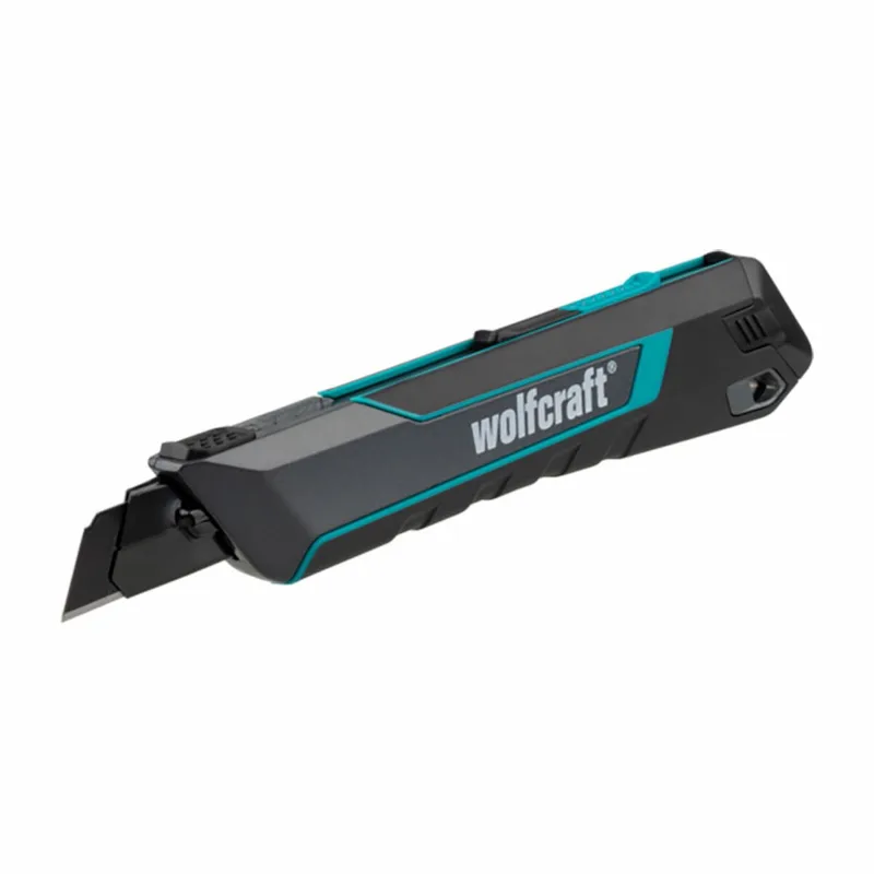 Afbreekmes - PRO SAFETY - 18 mm - 4290000 van Wolfcraft, Zwart – productafbeelding