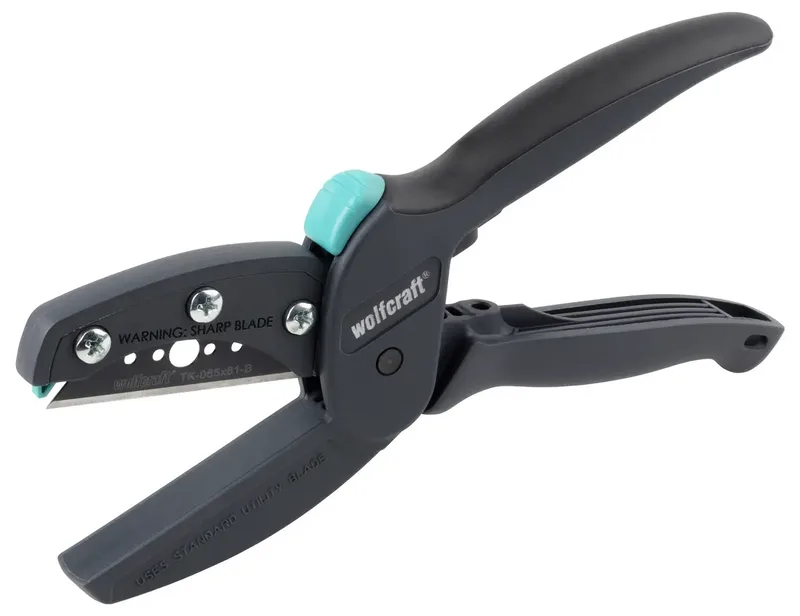 Allessnijder - Snoeischaar SET - Leerschaar - Schaar voor Leer, Rubber, Touw, Plastic - 4168000 by Wolfcraft, Black – product image 2 of 2