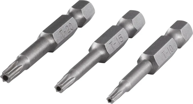 Bitset - TORX® met boring - Maat 10 / 15 / 20 - 3 delig - 1261000 by Wolfcraft – product image