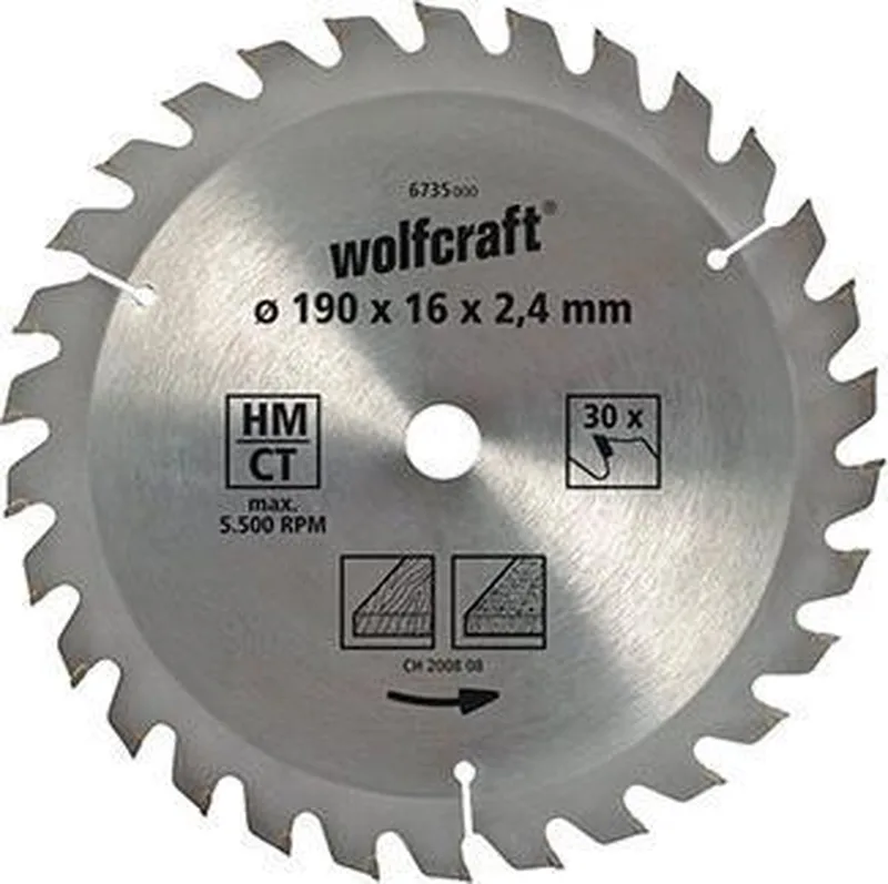 Cirkelzaagblad 160mm van Wolfcraft – productafbeelding