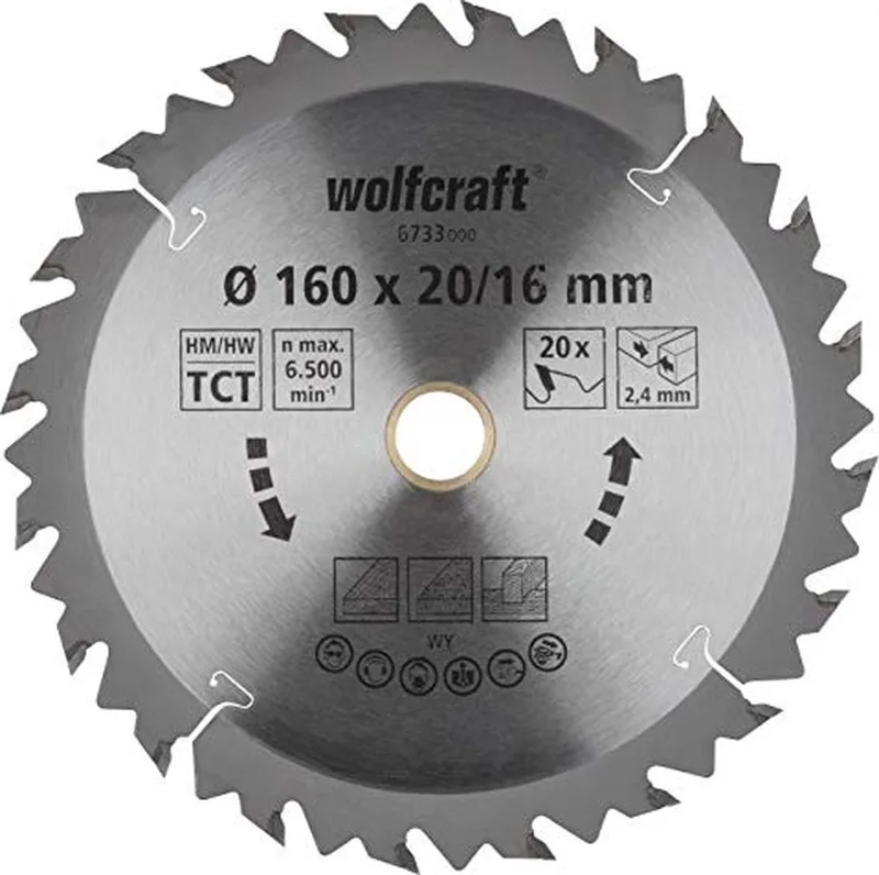 Wolfcraft 6733000 Kreissägeblatt Für Holz 160 Mm von Wolfcraft – Produktbild